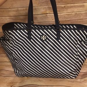 Tory Burch Ella Stripe Beach Bag